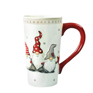 Christmas Large Capacity Ceramic Relief Cup