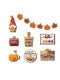 Autumn Thanksgiving Pumpkin Spice Maple Leaf Layered Tray Decorations