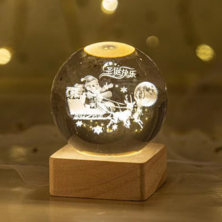 Luminous Starry Sky And Planets Moon Moon Crystal Ball Small Night Lamp Projection Ambience Light Creative Gift New Strange Gift