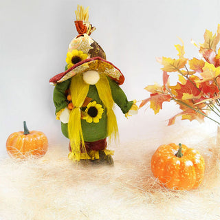 Thanksgiving Harvest Sunflower Gnome Faceless Ornament