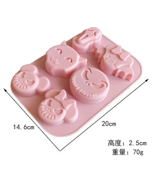 Halloween Silicone Mold Kitchen Baking DIY Cake Dessert Decoration Pudding Dessert Chocolate Mold Halloween Ghost Silicone Mold