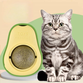 Pet Toy Can Be Rotated Fun Self-hey Catnip Cat Toy Avocado Shape Catnip Cat Toys