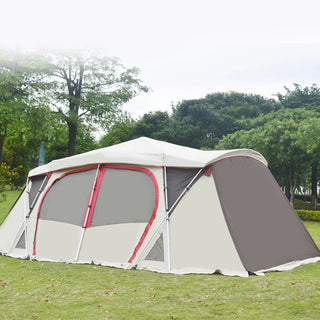 Automatic Aluminum Poles Tent Thicken Oxford Antistorm Rainproof Sunscreen Family 1hall 1sleeping Room Multiple Construction Way