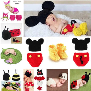 Animal Style Newborn Baby Crochet Halloween Costumes