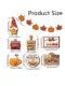 Autumn Thanksgiving Pumpkin Spice Maple Leaf Layered Tray Decorations